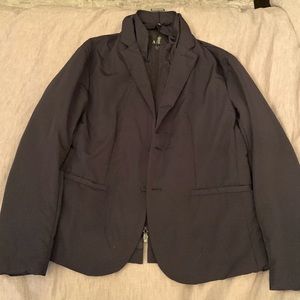 Armani Exchange Mens Winter Fall Blazer with Removable Liner. Navy Blue